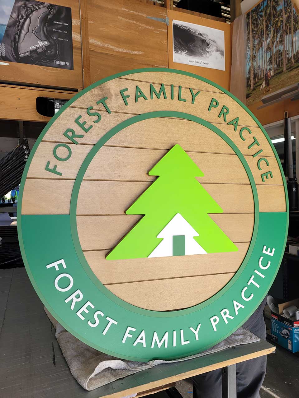 3D reception sign